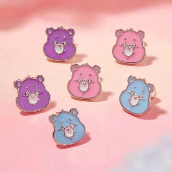 Care Bear Enameled Licensed Character Stud Earrings - Picture 2 of 7